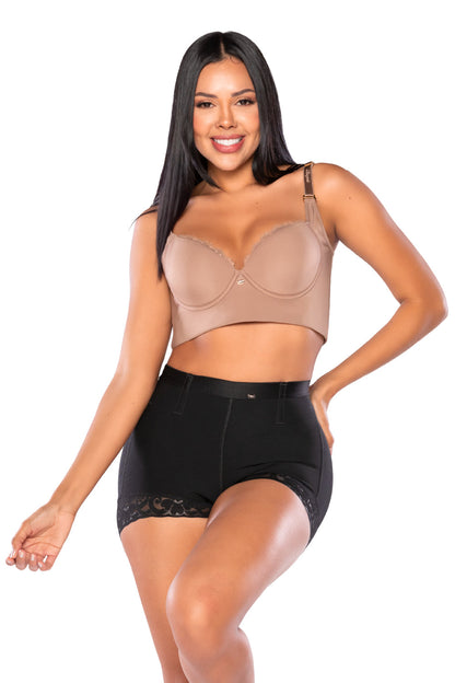 '- Panty cachetero SMI04027 triple lifting extra
- Vista trasera panty ultrainvisible efecto natural
- Panty control abdomen encaje invisible