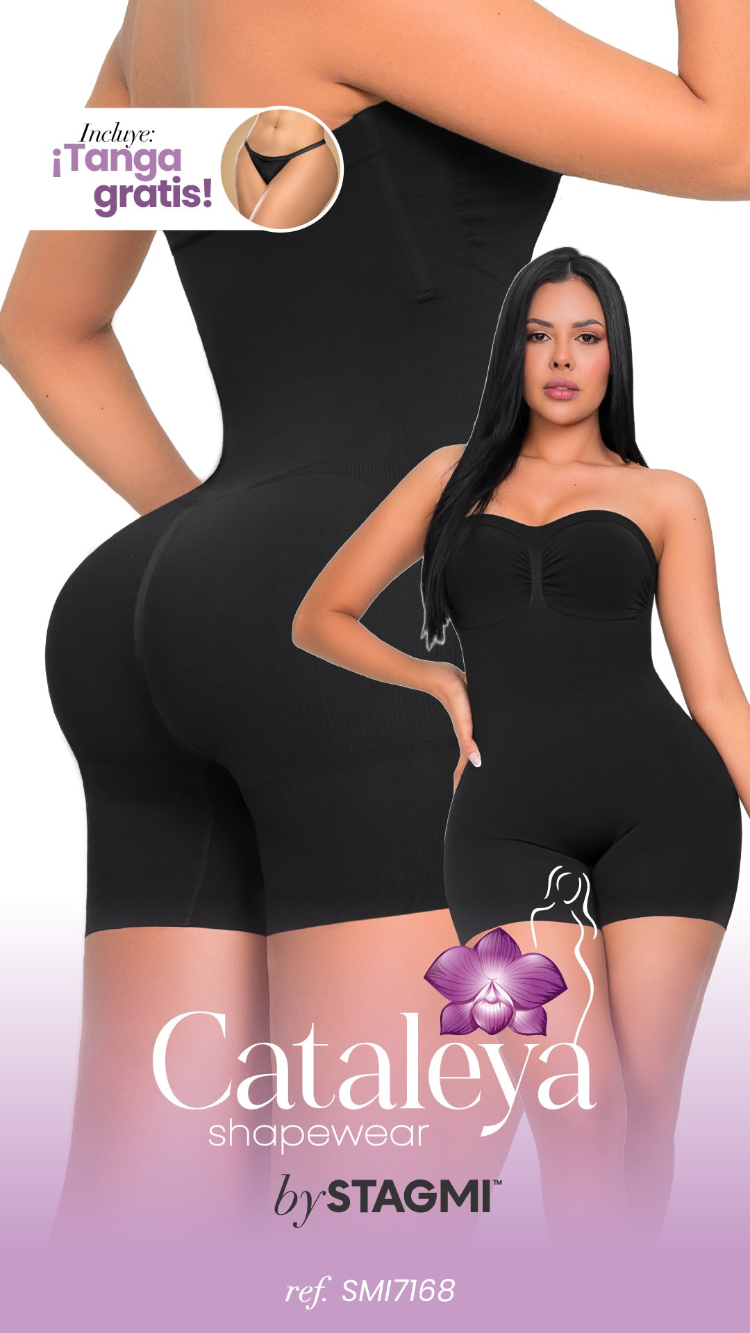 FAJA STRAPLESS JUMPSUIT; COLOMBIANA SEAMFREE - TIPO BODY SMI7168