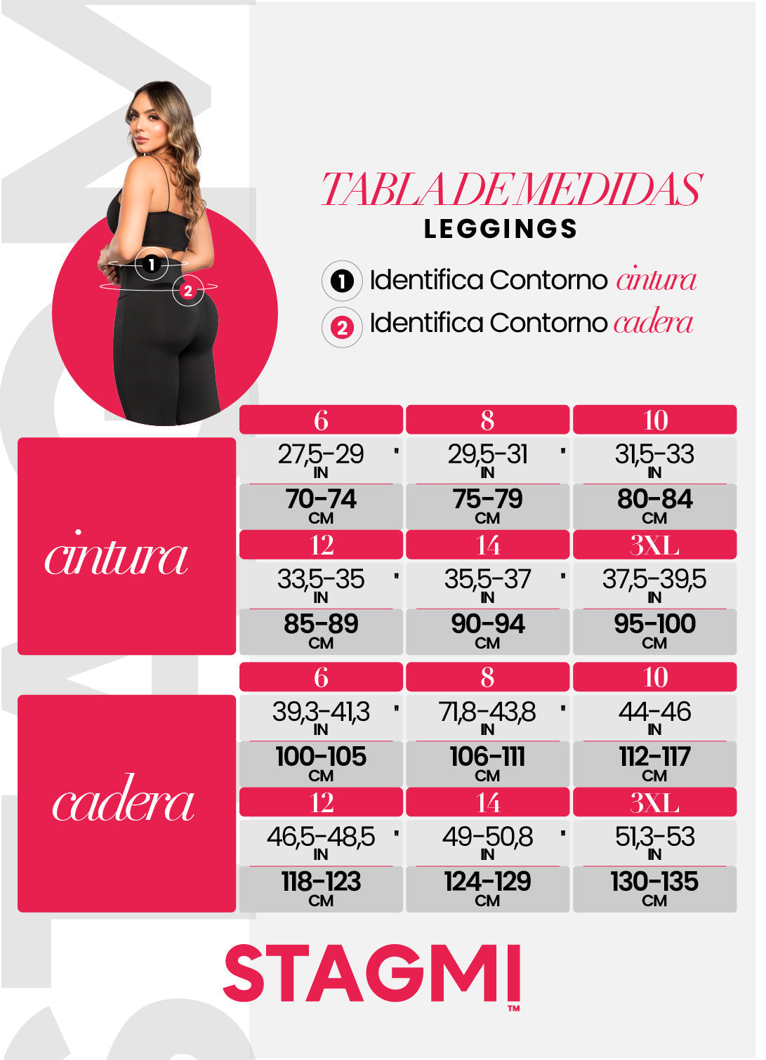 Legging SMI0092 Bota campana con faja interna y tecnología de moldeo invisible